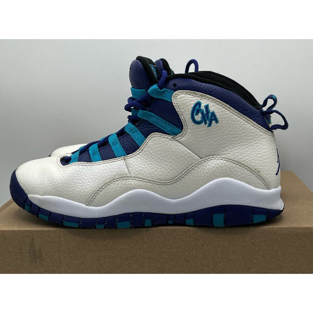 Nike Air Jordan 10 Retro GS Charlotte Youth Size 5Y Basketball Shoes 310806-107